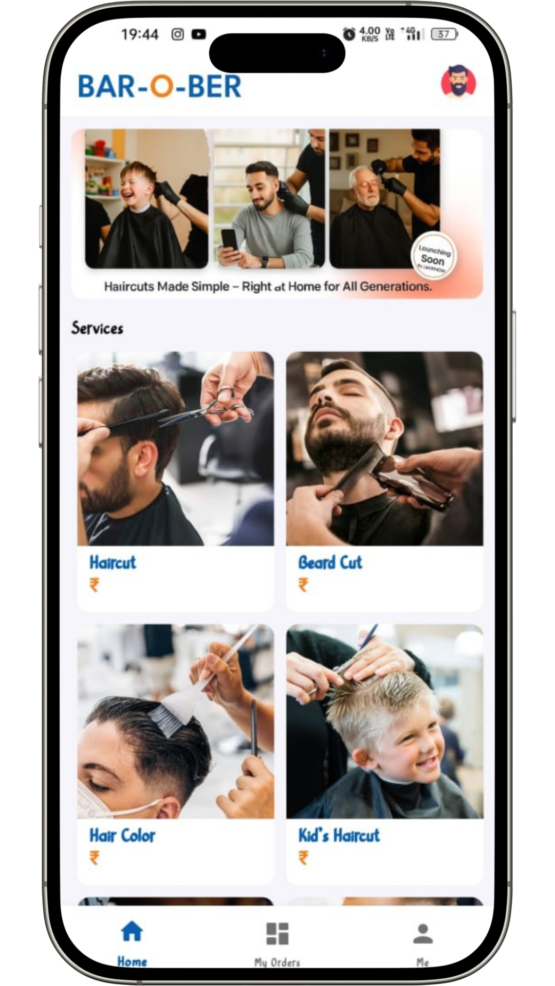 Barober App Screenshot